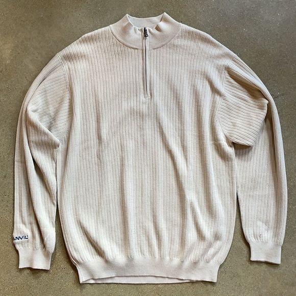Cutter & Buck Other - Cutter & Buck Ribbed Pullover 1/4 Zip up Sweater 100% cotton